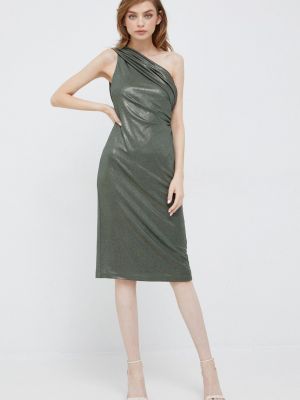 Sukienka mini dopasowana Lauren Ralph Lauren zielona