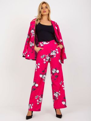 Laza szabású öltöny Fashionhunters rózsaszín