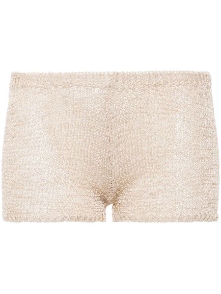 Pantaloni scurți de lână tricotate Paloma Wool bej