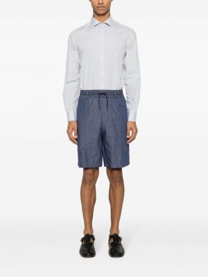 Shorts en coton Emporio Armani bleu