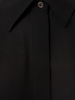 Šilkinė marškiniai Michael Kors Collection juoda