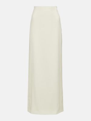 Μάλλινη maxi φούστα Wardrobe.nyc λευκό