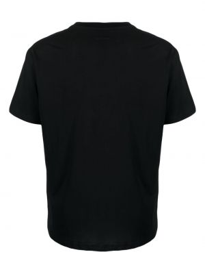 Bavlněné tričko s kulatým výstřihem Low Brand černé