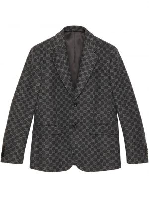 Flanell blazer mit print Gucci