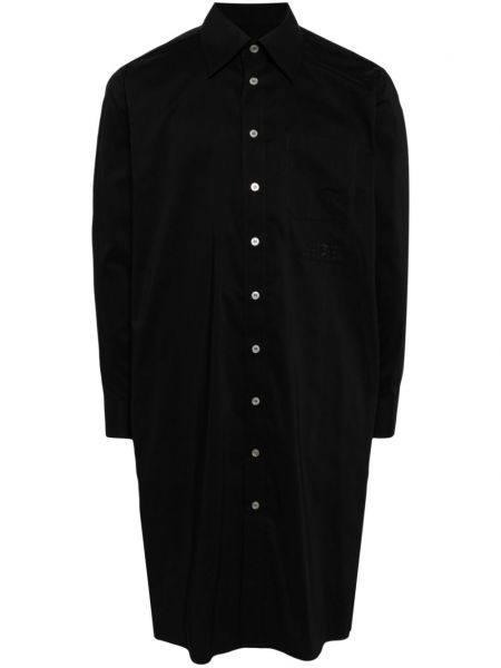 Βαμβακερό πουκάμισο με σχέδιο Mm6 Maison Margiela μαύρο