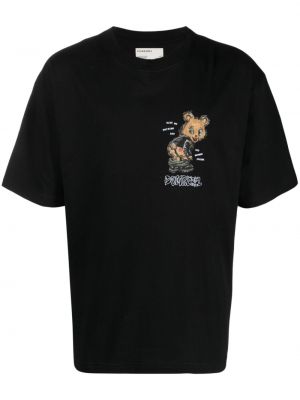 Bavlněné tričko Domrebel černé