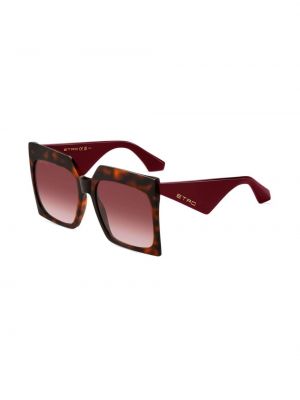 Oversized sluneční brýle Etro červené