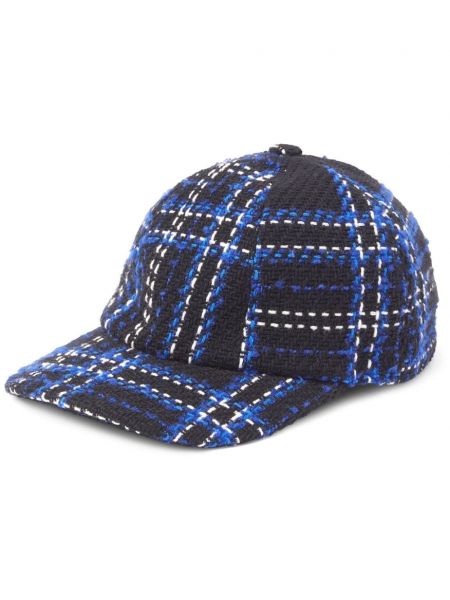 Casquette brodé à carreaux Msgm