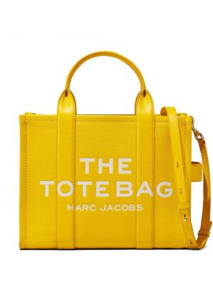 Borsa shopper di pelle Marc Jacobs giallo