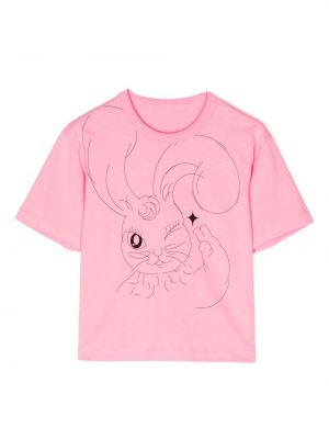 T-shirt con stampa Jnby By Jnby rosa