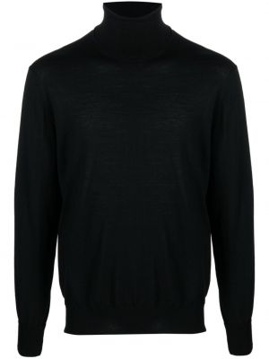 Vlnený sveter Pt Torino čierna
