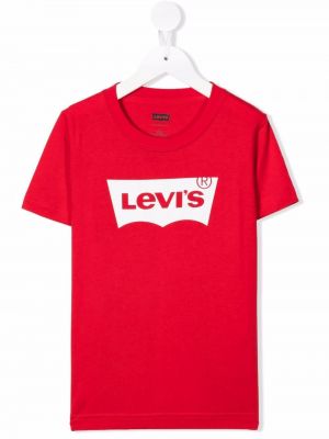 T-shirt för tjejer Levi's Kids röd