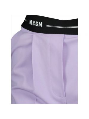Pantalones cortos de lana Msgm violeta