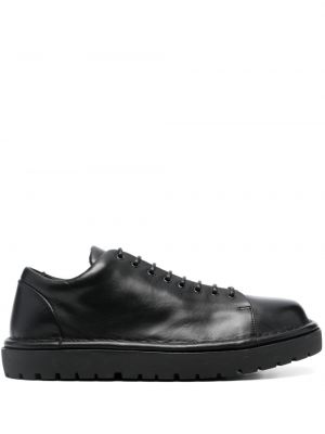 Pantofi oxford cu șireturi din piele din dantelă Marsell negru