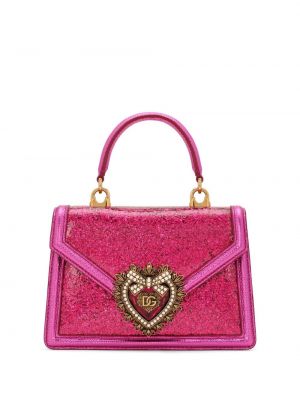 Taška přes rameno Dolce & Gabbana růžová