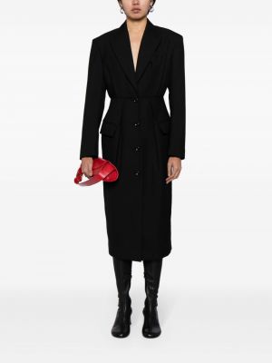 Mantel mit plisseefalten Jnby schwarz