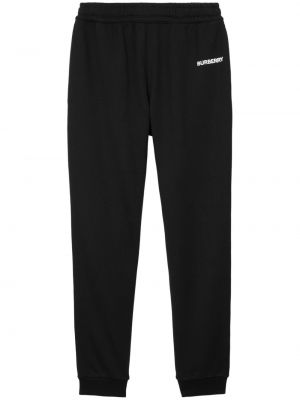 Pantalon de joggings en coton Burberry noir