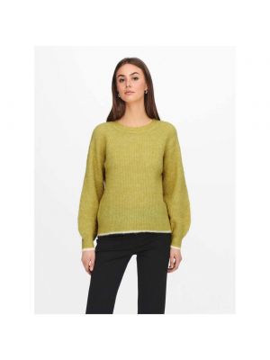 Długi sweter z poliestru Jdy - żółty
