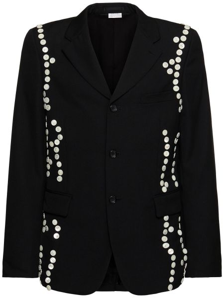 Blazer i ull Comme Des Garçons Homme Plus svart