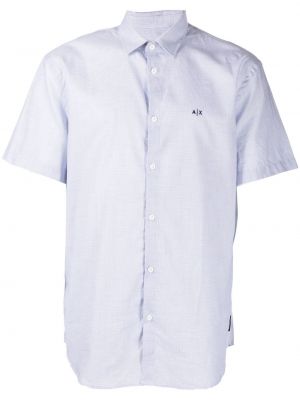 Brodert skjorte Armani Exchange blå