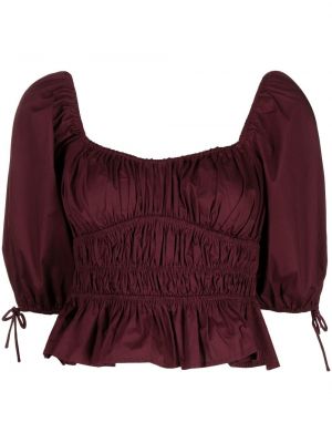 Peplum kort bluse Staud rød