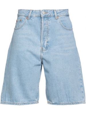 Shorts di jeans di cotone in lyocell Dr. Denim blu