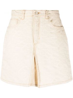 Žakárová džínsová sukňa Casablanca biela