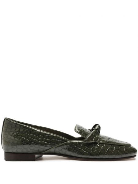 Nahast loafer-kingad Alexandre Birman roheline