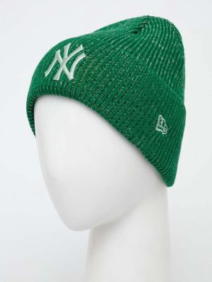 Dzianinowa czapka New Era zielona