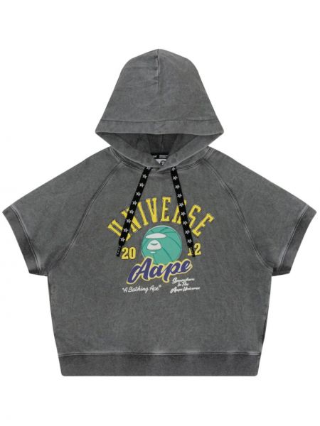 Hoodie avec manches courtes Aape By *a Bathing Ape® gris