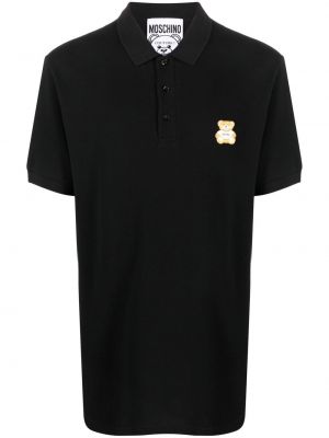 T-shirt mit stickerei Moschino schwarz