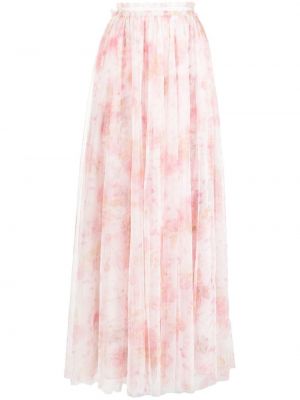 Kvetinová dlhá sukňa s potlačou Needle & Thread