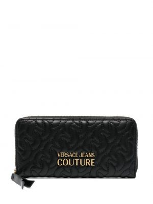 Portafoglio di pelle trapuntato Versace Jeans Couture