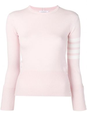 Dryžuotas megztinis Thom Browne rožinė