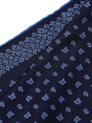 Шелковый платок Stefano Ricci синий