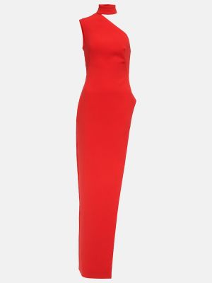 Asymetrické dlouhé šaty Mã´not červené