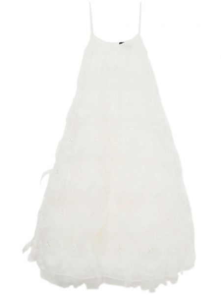 Midi haljina Simone Rocha bijela