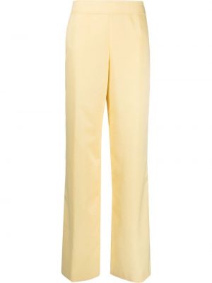Pantalones rectos de cintura alta Jil Sander amarillo