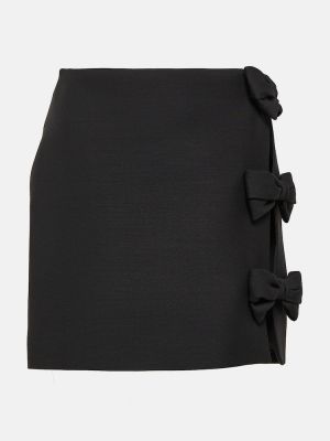 Mini spódniczka z kokardką Valentino czarna