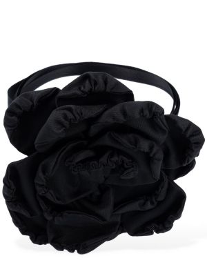 Jedwabny naszyjnik w kwiatki Dolce And Gabbana czarny