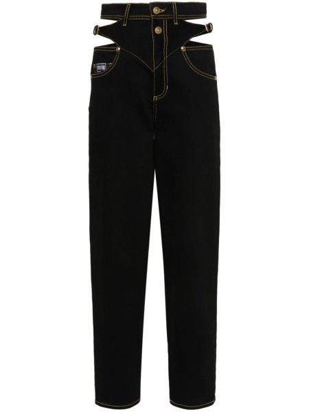 Egyenes szárú farmernadrág Versace Jeans Couture fekete