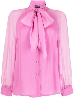 Silke bue krage bluse Emporio Armani rosa