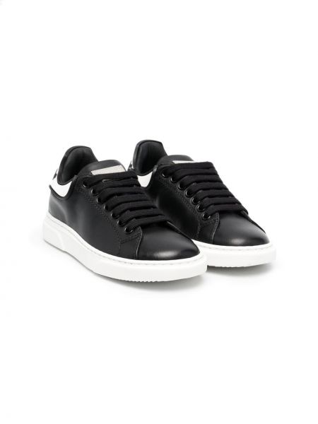 Læder sneakers for piger Philipp Plein Junior sort