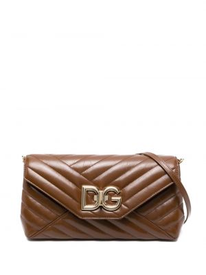 Prošívaná kožená taška přes rameno Dolce & Gabbana