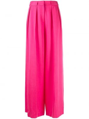 Παντελόνι σε φαρδιά γραμμή Karl Lagerfeld ροζ