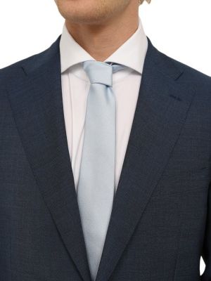 Хлопковый шелковый галстук Van Laack голубой