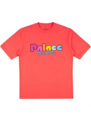Тениска с принт Palace червено