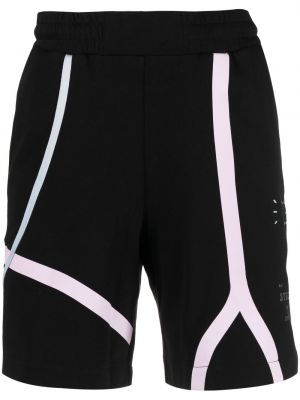 Trykt shorts Mcq svart