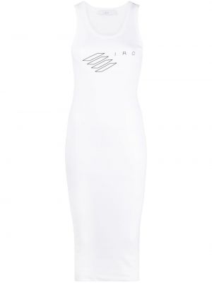 Biała sukienka dopasowana z nadrukiem Iro