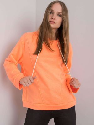 Mikina s kapucňou Fashionhunters oranžová